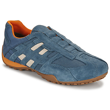 Shoes Men Low top trainers Geox UOMO SNAKE Blue