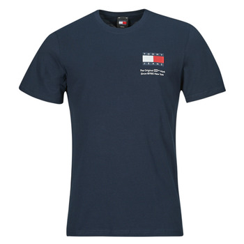 Clothing Men Short-sleeved t-shirts Tommy Jeans TJM SLIM ESSENTIAL FLAG TEE EXT Marine