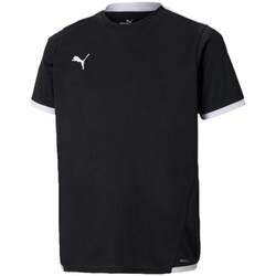 Clothing Boy Short-sleeved t-shirts Puma Teamliga Jersey Junior Black