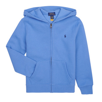 Clothing Children Sweaters Polo Ralph Lauren LS FZ HOOD-TOPS-KNIT Blue / Summer / Blue