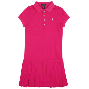 Clothing Girl Short Dresses Polo Ralph Lauren SSPLTPOLODRS-DRESSES-DAY DRESS Pink / Bright / Pink