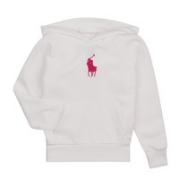 Clothing Girl Sweaters Polo Ralph Lauren BIG PP PO HD-KNIT SHIRTS-SWEATSHIRT White