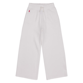 Clothing Girl Tracksuit bottoms Polo Ralph Lauren SMLLPPPOPNT-PANTS-ATHLETIC White / Pink