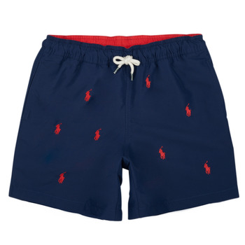 Clothing Boy Trunks / Swim shorts Polo Ralph Lauren TRAVELER-SWIMWEAR-TRUNK Marine / Red / Newport / Navy / Rl / 2000 / Red