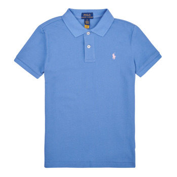 Clothing Boy Short-sleeved polo shirts Polo Ralph Lauren SLIM POLO-TOPS-KNIT Blue / New / England / Blue
