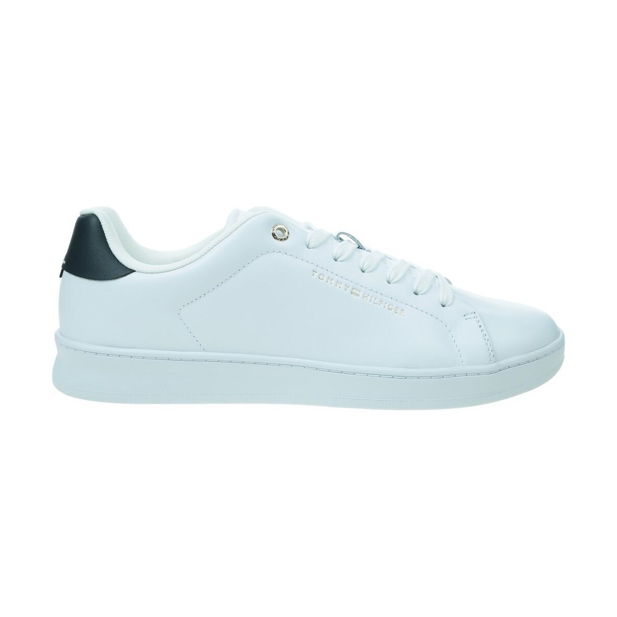 Tommy Hilfiger Court Cupsole Leather Gold White