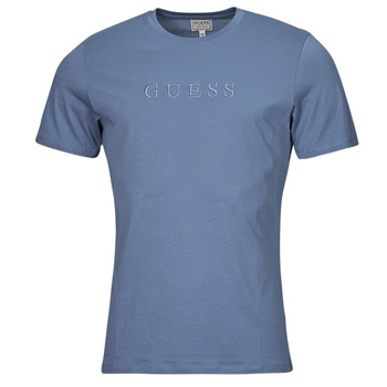 Clothing Men Short-sleeved t-shirts Guess CLASSIC PIMA Blue