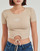 Clothing Women Short-sleeved t-shirts Guess NYRA RIB Beige