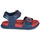 Shoes Boy Sandals Geox J SANDAL FUSBETTO BO Marine / Red