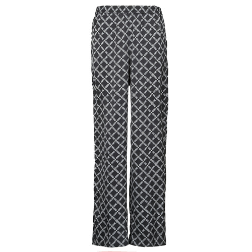 Clothing Women Wide leg / Harem trousers MICHAEL Michael Kors EMPIRE LOGO PJ PANT Black