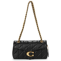 Bags Women Small shoulder bags Coach QUILTED TABBY 26 Black / Gold
