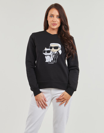 Clothing Women Sweaters Karl Lagerfeld ikonik 2.0 sweatshirt Black