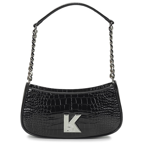 Bags Women Small shoulder bags Karl Lagerfeld K/KAMEO SHOULDERBAG CROC Black
