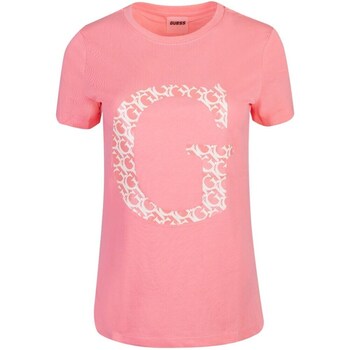 Clothing Women Short-sleeved t-shirts Guess V3GI00I3Z14G67R Pink