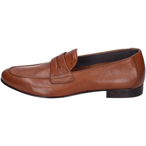 Shoes Men Loafers Pollini EY32 Brown