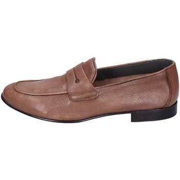 Shoes Men Loafers Pollini EY34 Brown