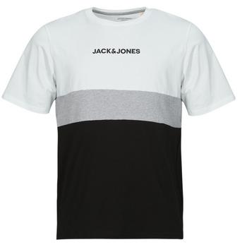 Jack & Jones JJEREID BLOCKING TEE SS White