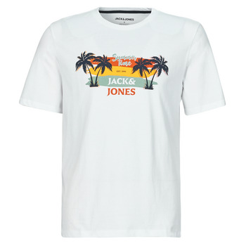 Clothing Men Short-sleeved t-shirts Jack & Jones JJSUMMER VIBE TEE SS CREW NECK White