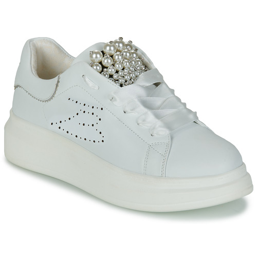 Shoes Women Low top trainers Tosca Blu GLAMOUR White