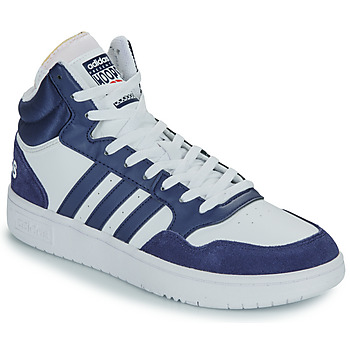 Shoes Men Hi top trainers Adidas Sportswear HOOPS 3.0 MID Marine / White