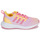 Shoes Girl Low top trainers Adidas Sportswear FortaRun 2.0 K Pink / Yellow