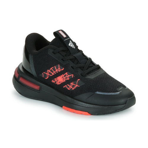 Shoes Boy Hi top trainers Adidas Sportswear MARVEL SPIDEY Racer K Black / Red