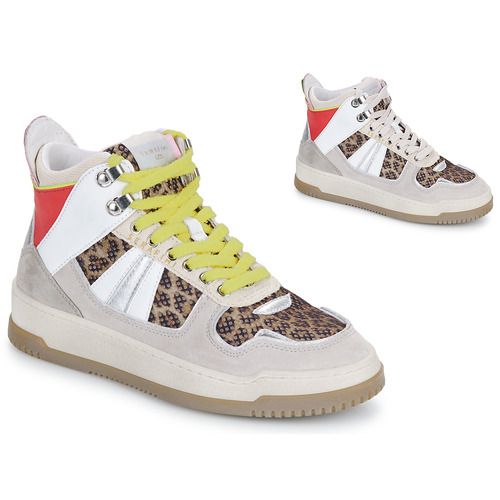 Shoes Women Hi top trainers Serafini ELLE White / Leopard