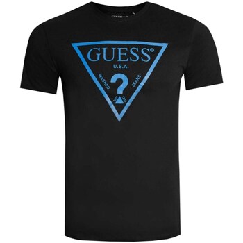 Clothing Men Short-sleeved t-shirts Guess M3GI44K9RM1 Black
