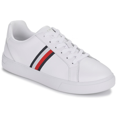 Shoes Women Low top trainers Tommy Hilfiger ESSENTIAL COURT SNEAKER STRIPES White