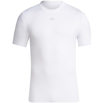 Clothing Men Short-sleeved t-shirts adidas Originals Techfit Ss Tee White