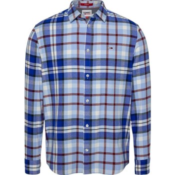 Clothing Men Long-sleeved shirts Tommy Hilfiger DM0DM17246C1X Blue