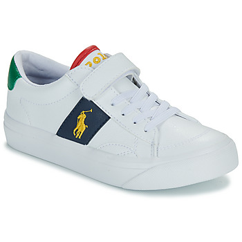 Shoes Children Low top trainers Polo Ralph Lauren RYLEY PS White / Multicolour