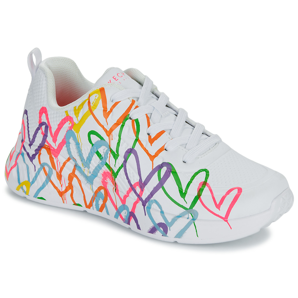 Skechers Uno Lite Goldcrown - Heart Of Hearts White