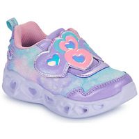 Shoes Girl Low top trainers Skechers LIGHTS - LOVIN REFLECTION Purple