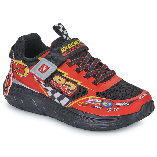 Shoes Boy Low top trainers Skechers SKECH TRACKS - CLASSIC Red / Black