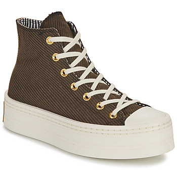 Shoes Women Hi top trainers Converse CHUCK TAYLOR ALL STAR MODERN LIFT Brown
