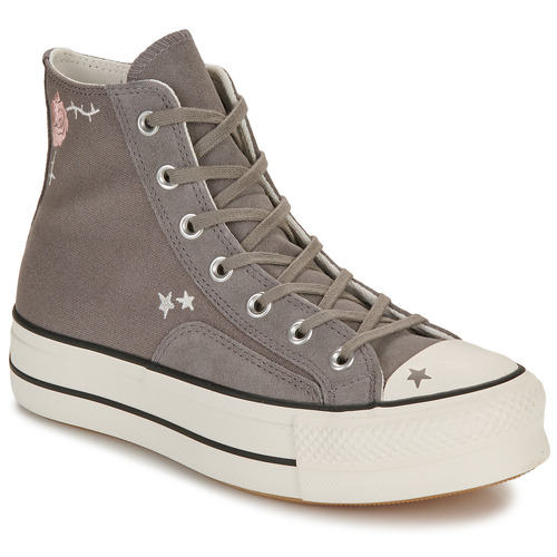 Shoes Women Hi top trainers Converse CHUCK TAYLOR ALL STAR LIFT Grey