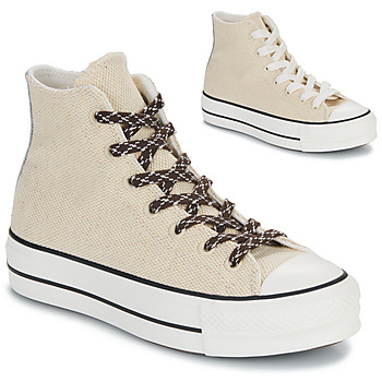 Shoes Women Hi top trainers Converse CHUCK TAYLOR ALL STAR LIFT Beige