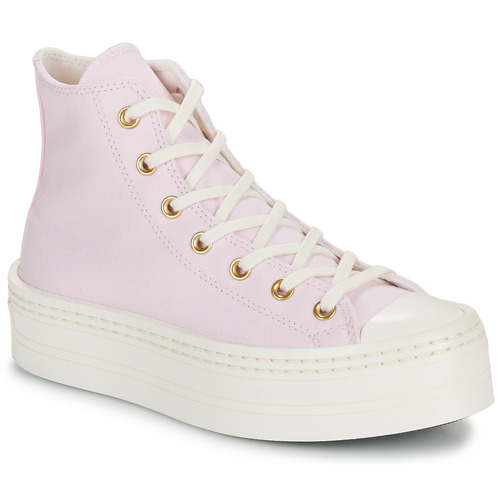 Shoes Women Hi top trainers Converse CHUCK TAYLOR ALL STAR MODERN LIFT Pink