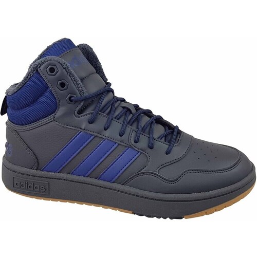 Shoes Men Hi top trainers adidas Originals Hoops 3.0 Mid Wtr Navy blue, Blue