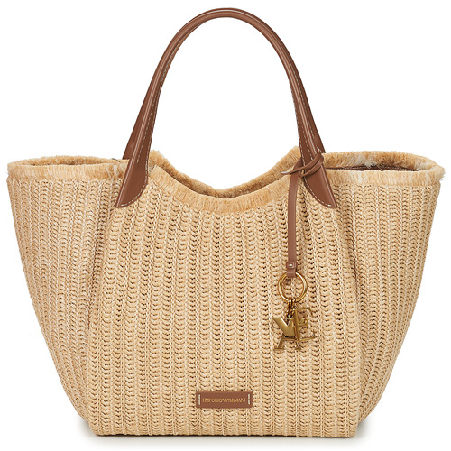 Bags Women Shopping Bags / Baskets Emporio Armani WOMEN'S SHOPPING BAG Beige