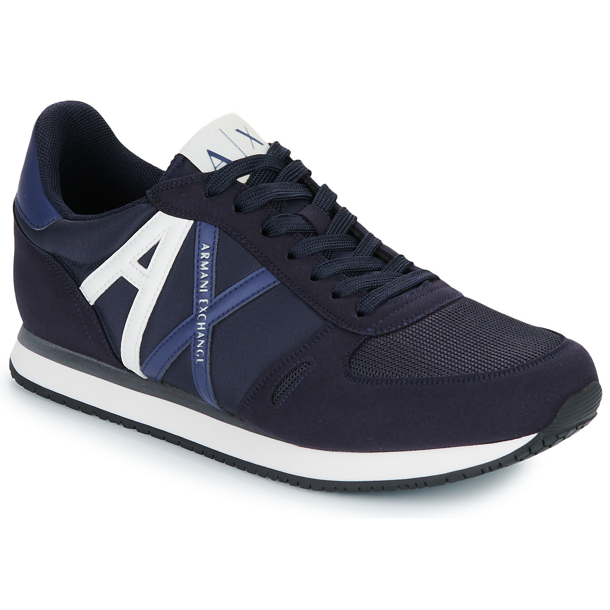 armani exchange  xux017  men's shoes (trainers) in marine