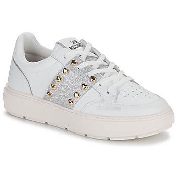 Shoes Women Low top trainers Love Moschino BOLD LOVE White / Silver