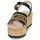 Shoes Women Sandals Love Moschino SANDAL JA16296I0I Black / Beige
