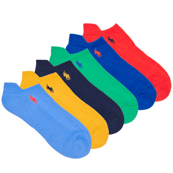 Shoe accessories Sports socks Polo Ralph Lauren ASX117-SOLIDS-PED-6 PACK Multicolour
