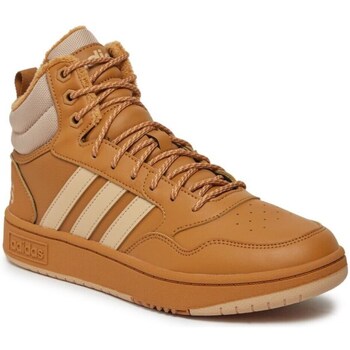Shoes Men Mid boots adidas Originals HOOPS 3.0 MID WTR Brown