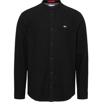 Clothing Men Long-sleeved shirts Tommy Hilfiger DM0DM17252BDS Black