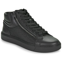 Shoes Men Hi top trainers Calvin Klein Jeans HIGH TOP LACE UP W/ZIP MONO Black