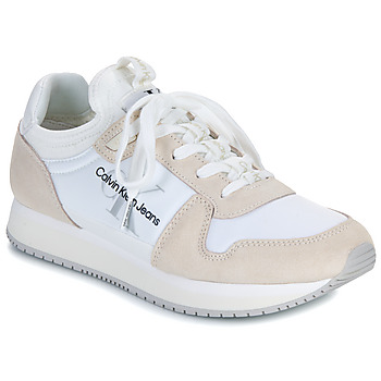 Shoes Women Low top trainers Calvin Klein Jeans RUNNER SOCK LACEUP NY-LTH W White
