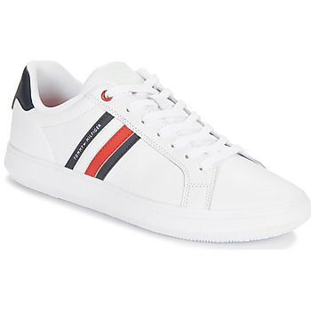Shoes Men Low top trainers Tommy Hilfiger ESSENTIAL LEATHER CUPSOLE White